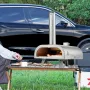 Pizza Oven Outdoor, 12" Pellet Pizza Oven, Portable Pizza-Stove with Built-in Thermometer, Wood Fired Stainless Steel Pizza-Make