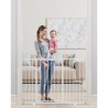 Baby Gate 26-48 inches Justerbar bredde 36 tommer høj hundeport hvid