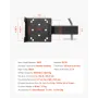 Winch Mount, 3600 lbs / 1633 kg Load Capacity, Trailer Hitch Winch Mount with 50.8 mm Receiver, 2/4 Winch Bolt Holes, Powder Coa