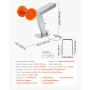 Boat Trailer Winch Stand med Rulle, Justerbar Højde 365-548 mm