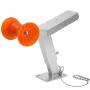 Boat Trailer Winch Stand with Roller, Adjustable Height 365-548 mm, Boat Winch Mount with U-Bolts for 50.8-76.2 mm W x 76.2-101.
