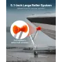 VEVOR Boat Trailer Spil Stand, 50,8-76,2 mm Spil Pæle, Boat Trailer Spil Sæde med TPU Orange Rulle & U-bolte, Velegnet til