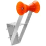 Boat Trailer Winch Stand, 50.8-76.2 mm Winch Posts, Boat Trailer Winch Seat with TPU Orange Roller & U-Bolts, Suitable for Jet S