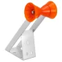 Boat Trailer Winch Stand, 50.8-76.2 mm Winch Posts, Boat Trailer Winch Seat with TPU Orange Roller & U-Bolts, Suitable for Jet S