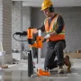 Diamond Core Drilling Machine, 200 mm Drilling Diameter, 2-in-1 Handheld & Stand-Mount Dry and Wet Concrete Core Drill Rig with 