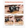 Multi-Grind Sharpening System, Vari-Grind Pro Sharpening Jig Kit for 6" & 8" Bench Grinders – with Platform, Long Support Arm & 