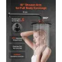 Shower Faucet Set, Rainfall Bathroom Shower System with 9-Inch (23cm) Round Rain Shower Head and Handheld Spray, Wall Mounted Ba