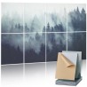 8 Pack Art Acoustic Panels 15.8 x 11.8 inch Self Adhesive for Home Forest