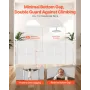 Retractable Baby Gate, 870 mm Tall, Extends up to 1800 mm Wide, Retractable Gate for Kids or Pets, Mesh Material, Easy to Instal