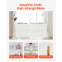 Retractable Baby Gate, 870 mm Tall, Extends up to 1800 mm Wide, Retractable Gate for Kids or Pets, Mesh Material, Easy to Instal