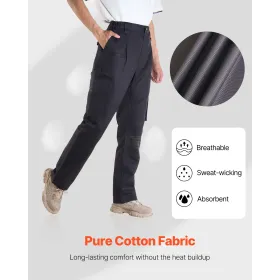FR bukser til mænd, 100 % bomuld, flammesikre cargobukser med