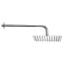 VEVOR Shower Faucet Set, Rainfall Bathroom Shower System with 10-Inch (25.4cm) Square Rain Shower Head and Handheld Spray, Wall 