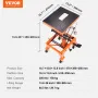 Hydraulic Motorcycle Lift Table 158.8 kg Dirt Bike Scissor Jack Stand
