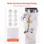 FR Pants for Men, 100% Cotton, Flame-Resistant Cargo Pants with Multi-Pockets and Elastic Waist, Reinforced Tear-proof Stitching