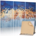 6 Pack Art Acoustic Panels 23.6 x 23.6 inch Self Adhesive for Home Pastel