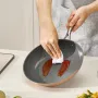 Frying Pan Skillet, Aluminum Egg Fry Pans, 3 Piece (200, 270, 300 mm), Nonsitck Ceramic Heavy-Duty Skillets with Heat-Resistant 