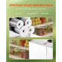 Commercial Sugar Cane Juicer, 800W Electric Sugarcane Juicer Machine with 300KG/H High Output, 4 Stainless Steel Rollers, Sugar 