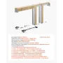 VEVOR Pocket Door Frame Kit, til 610-914 mm bred 2032 mm høj dør, Pocket Door Kit med to-vejs blød lukkemekanisme, glide glat
