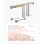 VEVOR Pocket Door Frame Kit, til 610-813 mm bred 2032 mm høj dør, Pocket Door Kit med to-vejs blød lukkemekanisme, glide glat