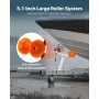 VEVOR Bådtrailer spilstativ med rulle, 544 kg spil & 51 mm x 7,6 m spilstrop, bådspilmontering med U-bolt til 50,8-76,2