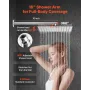 Shower Faucet Set, Rainfall Bathroom Shower System with 12-Inch (30.5cm) Square Rain Shower Head and Handheld Spray, Wall Mounte