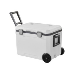 Portable Cooler 45 QT Wheeled Cooler 64 Can Capacity with Cup Holder