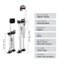 Drywall Stilts, 46 cm-76 cm Adjustable Aluminum Tool Stilts with Protective Knee Pads, Durable and Non-slip Work Stilts for Shee