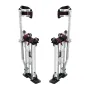 Drywall Stilts, 46 cm-76 cm Adjustable Aluminum Tool Stilts with Protective Knee Pads, Durable and Non-slip Work Stilts for Shee