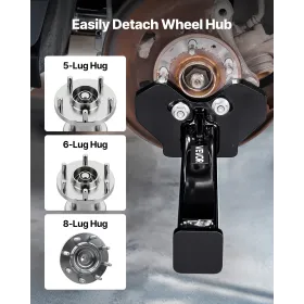 VEVOR Wheel Bearing Hub Removal Tool Kit, Compatible with All Axle Bolt Hubs 5, 6, 8 Lug Hubs Buster Puller, Universal Wheel Hub