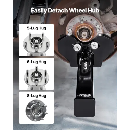 VEVOR Wheel Bearing Hub Removal Tool Kit, Compatible with All Axle Bolt Hubs 5, 6, 8 Lug Hubs Buster Puller, Universal Wheel Hub