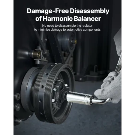 Harmonic Balancer Puller Kit, justerbar 3-kæber aftrækker