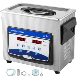Ultrasonic Cleaner 3L Jewelry Cleaning Ultrasonic Machine Digital Ultrasonic Parts Cleaner Heater Timer Jewelry Cleaning Kit