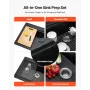 84 cm Kitchen Sink Workstation, Top Mount Granite Sinks, Drop-In Single Bowl Farmhouse Basin with Multiple Accessories, Househol