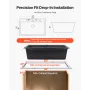 84 cm Kitchen Sink Workstation, Top Mount Granite Sinks, Drop-In Single Bowl Farmhouse Basin with Multiple Accessories, Househol