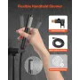 Shower Faucet Set, Rainfall Bathroom Shower System with 8-Inch (20.3cm) Round Rain Shower Head and Handheld Spray, Wall Mounted 