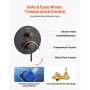 Shower Faucet Set, Rainfall Bathroom Shower System with 8-Inch (20.3cm) Round Rain Shower Head and Handheld Spray, Wall Mounted 