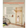 Swedish Ladder Wall Gym, 10-Level Solid Wood Indoor Jungle Gym, 220lbs Loading Indoor Playground Climbing Ladder for Kid Adults,