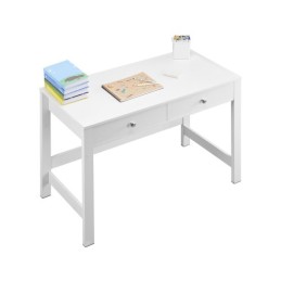 Small Desk with Drawers Kids Desk for Bedroom Simple Study Table White