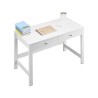 Small Desk with Drawers Kids Desk for Bedroom Simple Study Table White