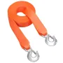 ATV Tow Strap with Hooks, 50.8 mm x 6.1 m, 7711 kg Capacity, Durable Recovery Rope with Security Hooks for Trucks and Vehicles, 