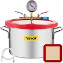 1.5 Gallon Vacuum Chamber, Vacuum Degassing Chamber Glass Lid Stainless Steel  Degassing Chamber Silicones for  Gas Extraction