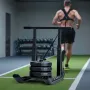 VEVOR Vægtslæde, Steel Power Sled, Fitness træningsslæder til atletisk træning Hastighedsforbedring, træningsudstyr med Adju