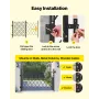 Single Folding Security Gate, Lockable Scissor Gate with 360° Swivel Casters, Outdoor Barricade Steel Retractable Gates, for Ent
