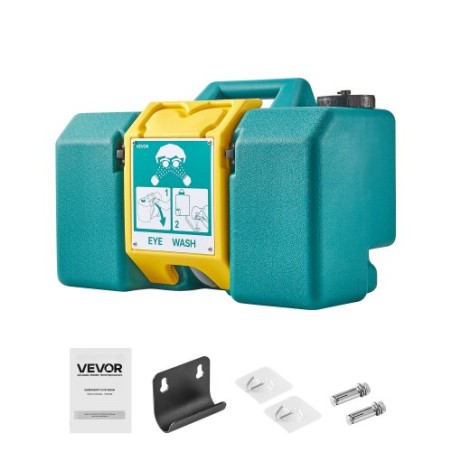 Portable Eye Wash Station 8-Gallon OSHA-Approved Emergency Eyewash Station