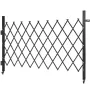 VEVOR Single Folding Security Gate, Lockable Scissor Gate with 360° Swivel Casters, Outdoor Barricade Steel Retractable Gates, f