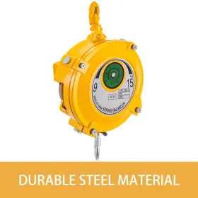 VEVOR Spring Balancer 20-33lbs(9-15kg) Retractable Tool Holder 1.5m Length Tool Balancer with Hook and Wire Rope Adjustable Bala