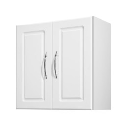 23.6 in Laundry Room Wall Cabinet 2-Tier Kitchen Cupboard with 2 Doors