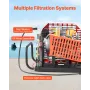 PCP Air Compressor, 4500PSI/30Mpa Diving Scuba Tank Air Compressor, 60 L/min Four-Cylinder Auto Stop PCP Rifle Compressor Pump w