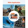 PCP Air Compressor, 4500PSI/30Mpa Diving Scuba Tank Air Compressor, 60 L/min Four-Cylinder Auto Stop PCP Rifle Compressor Pump w
