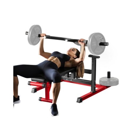 450 LBS Chest Press Machine Adjustable Bench Press Flat Incline Bench Gym